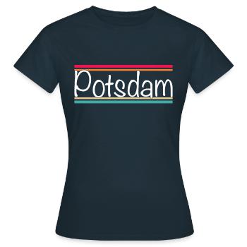 Potsdam - T-shirt Femme - marine - Devant - AI Model Female 172 dark (172cm)