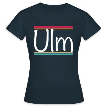 Ulm - Frauen T-Shirt - Navy - Vorne - AI Model Female 172 dark (172cm)