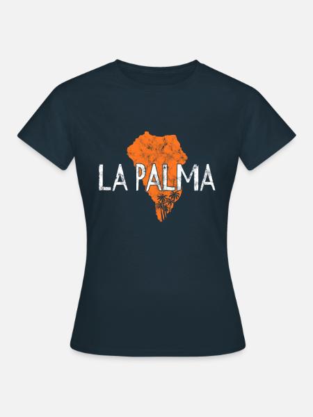 La palma - Frauen T-Shirt - Navy