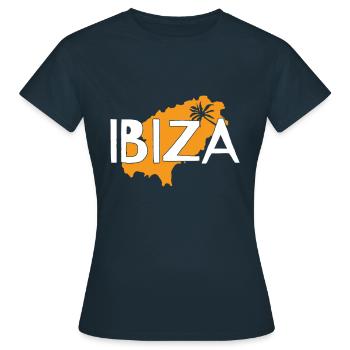 Ibiza - T-shirt Femme - marine - Devant - AI Model Female 172 dark (172cm)