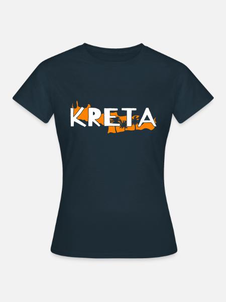 Kreta - Frauen T-Shirt - Navy