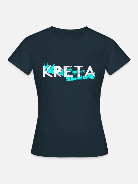 Kreta - Frauen T-Shirt - Navy