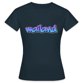 Mailand - Frauen T-Shirt - Navy - Vorne - AI Model Female 172 dark (172cm)