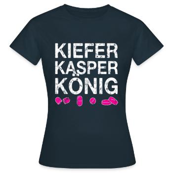 Techno party feiern Spruch - Frauen T-Shirt - Navy - Vorne - AI Model Female 172 dark (172cm)