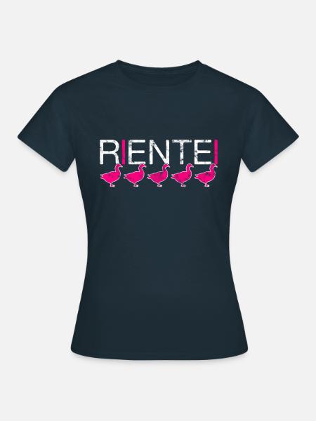 Rente - Frauen T-Shirt - Navy