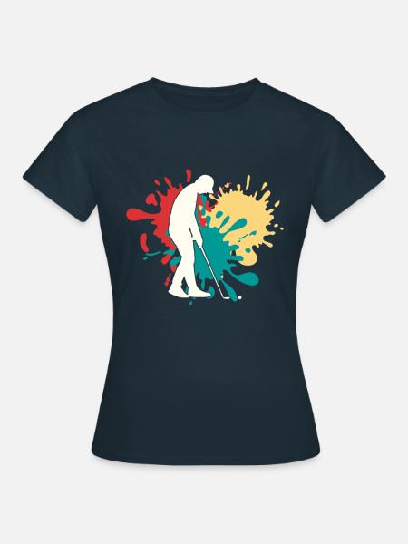 Joggen Silhouette - Frauen T-Shirt - Navy