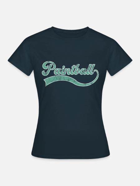 Paintball Schriftzug - Frauen T-Shirt - Navy
