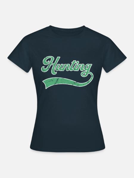 Jagd Schriftzug - Frauen T-Shirt - Navy