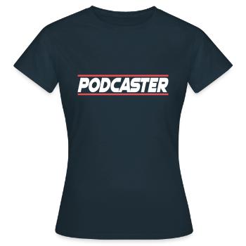 Podcaster Animateur de podcast - T-shirt Femme - marine - Devant - AI Model Female 172 dark (172cm)