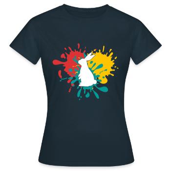 Lièvre - T-shirt Femme - marine - Devant - AI Model Female 172 dark (172cm)