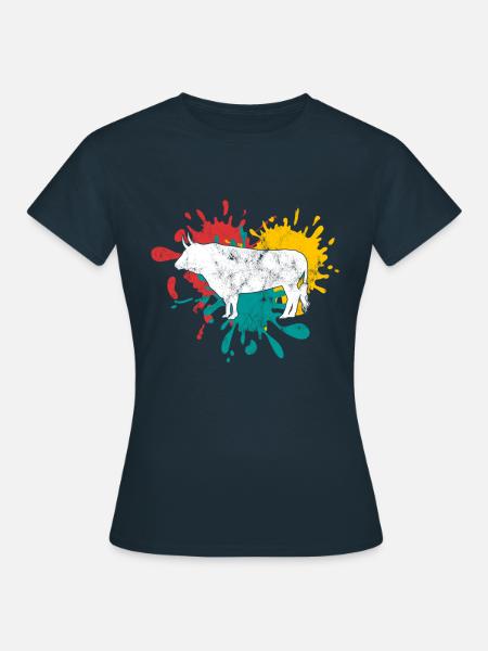 Stier - Frauen T-Shirt - Navy