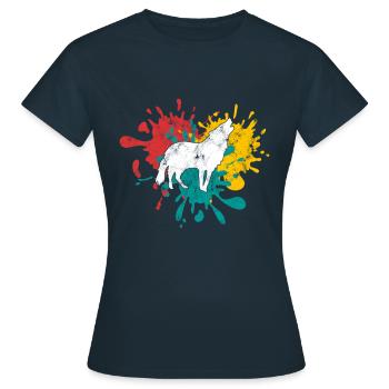 Wolf Silhouette - Women's T-Shirt - navy - Front - AI Model Female 172 dark (172cm)