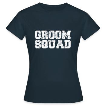 Bräutigam groom JGA - Frauen T-Shirt - Navy - Vorne - AI Model Female 172 dark (172cm)