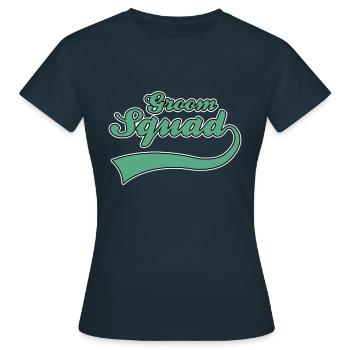 Bräutigam groom JGA - Frauen T-Shirt - Navy - Vorne - AI Model Female 172 dark (172cm)