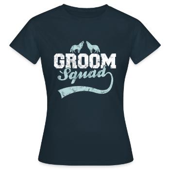 Bräutigam's Wolfsrudel - Frauen T-Shirt - Navy - Vorne - AI Model Female 172 dark (172cm)