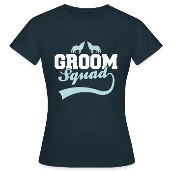 Bräutigam's Wolfsrudel - Frauen T-Shirt - Navy - Vorne - AI Model Female 172 dark (172cm)