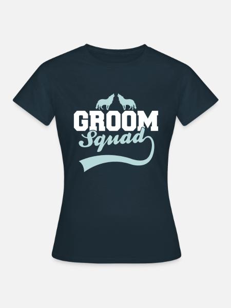 Bräutigam's Wolfsrudel - Frauen T-Shirt - Navy