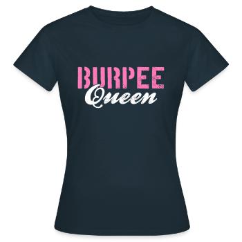 Burpee Queen - T-shirt Femme - marine - Devant - AI Model Female 172 dark (172cm)