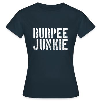 Burpee Junkie - T-shirt Femme - marine - Devant - AI Model Female 172 dark (172cm)