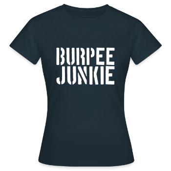 Burpee Junkie - T-shirt Femme - marine - Devant - AI Model Female 172 dark (172cm)