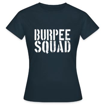 Burpee Squad - Frauen T-Shirt - Navy - Vorne - AI Model Female 172 dark (172cm)