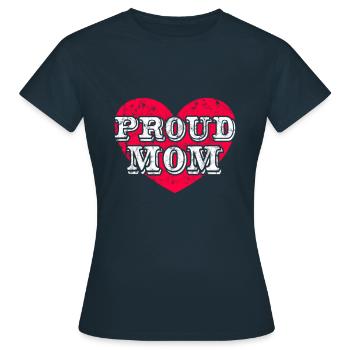 stolze Mama - Frauen T-Shirt - Navy - Vorne - AI Model Female 172 dark (172cm)