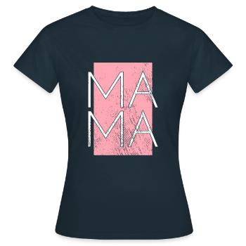 Maman - T-shirt Femme - marine - Devant - AI Model Female 172 dark (172cm)