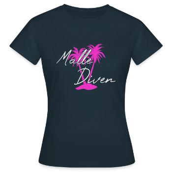 Malle Divas - Women's T-Shirt - navy - Front - AI Model Female 172 dark (172cm)