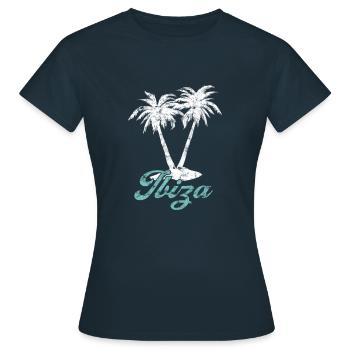 Ibiza - T-shirt Femme - marine - Devant - AI Model Female 172 dark (172cm)