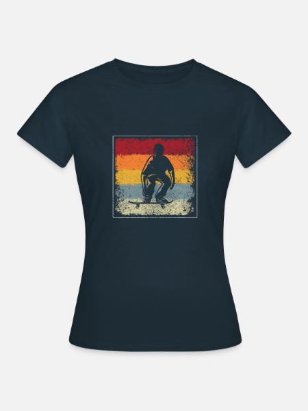 Skating Retro - Frauen T-Shirt - Navy
