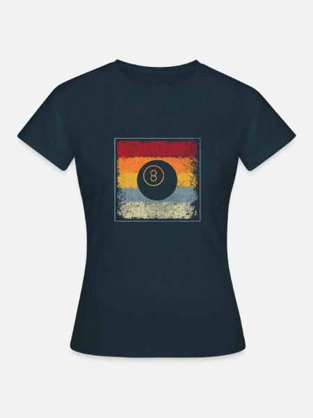 Billiard Retro - Frauen T-Shirt - Navy