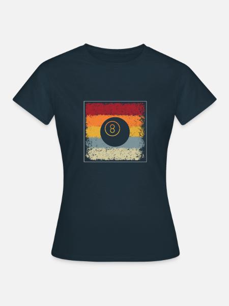 Billiard Retro - Frauen T-Shirt - Navy
