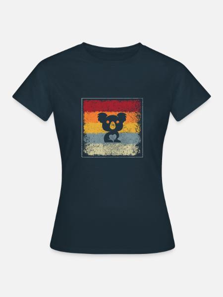 Koala Bär Retro - Frauen T-Shirt - Navy