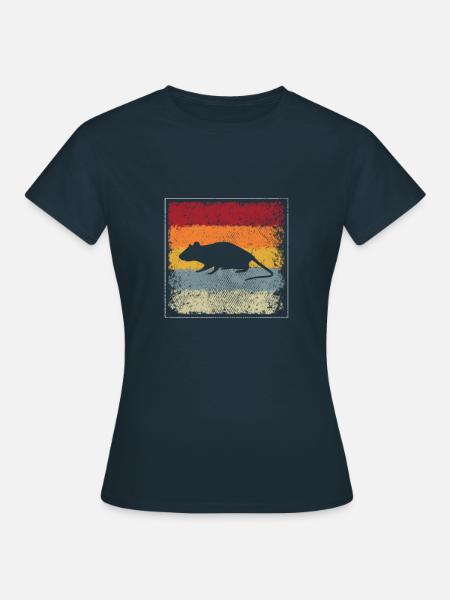 Maus Retro - Frauen T-Shirt - Navy