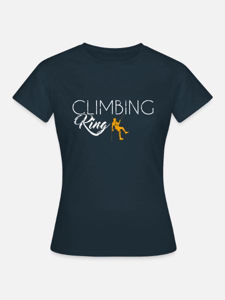 Climbing King - Frauen T-Shirt - Navy