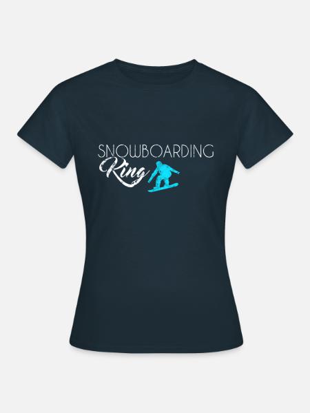 Snowboarding King - Frauen T-Shirt - Navy