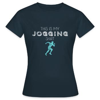 Chemise de jogging - T-shirt Femme - marine - Devant - AI Model Female 172 dark (172cm)