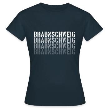 Braunschweig - T-shirt Femme - marine - Devant - AI Model Female 172 dark (172cm)