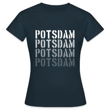 Potsdam - T-shirt Femme - marine - Devant - AI Model Female 172 dark (172cm)