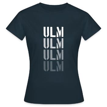 Ulm - Frauen T-Shirt - Navy - Vorne - AI Model Female 172 dark (172cm)