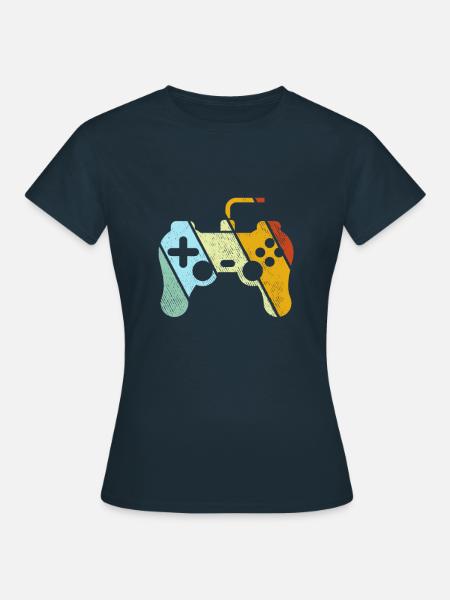 Gaming Retro - Frauen T-Shirt - Navy