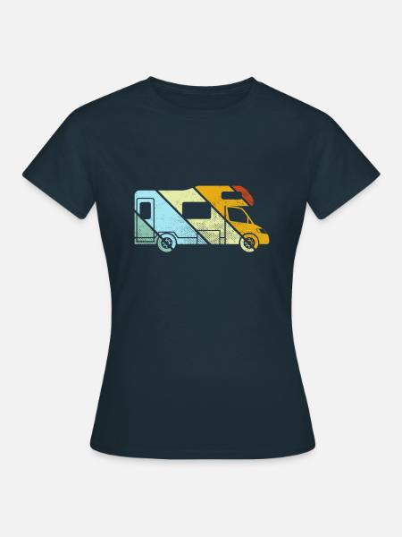 Motorhome Retro - Women's T-Shirt - navy