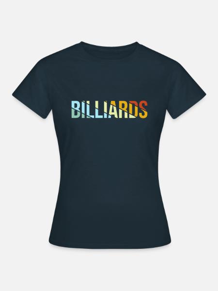 Billiards Retro - Frauen T-Shirt - Navy
