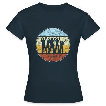 Dancing Retro - Women's T-Shirt - navy - Front - AI Model Female 172 dark (172cm)