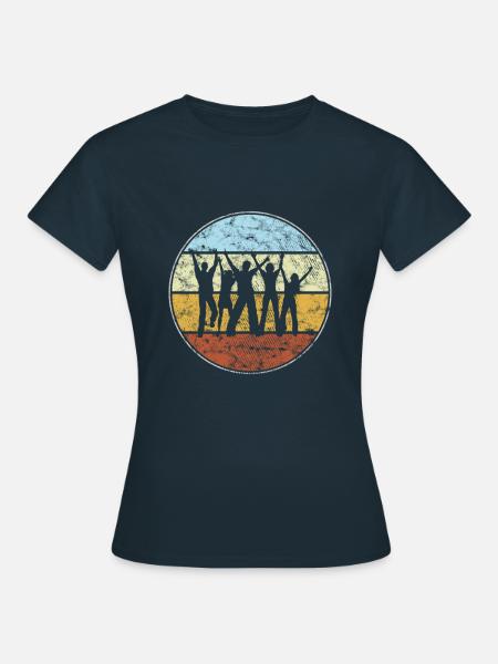 Tanzen Retro - Frauen T-Shirt - Navy