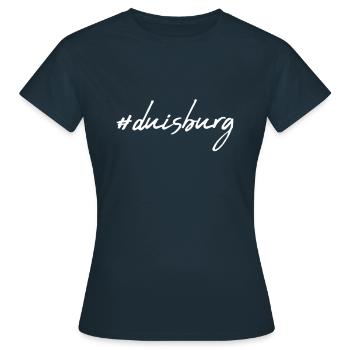 Duisbourg - T-shirt Femme - marine - Devant - AI Model Female 172 dark (172cm)