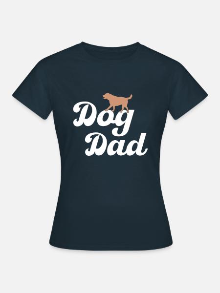 Hundepapa dog dad - Frauen T-Shirt - Navy