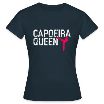 Reine de la Capoeira - T-shirt Femme - marine - Devant - AI Model Female 172 dark (172cm)