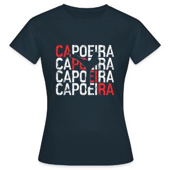 Capoeira - Frauen T-Shirt - Navy - Vorne - AI Model Female 172 dark (172cm)