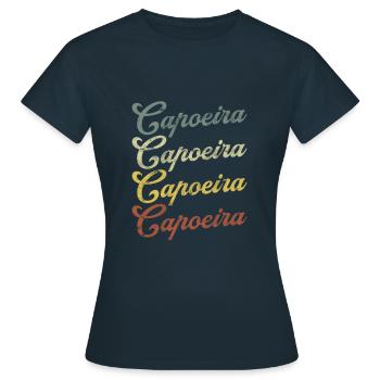 Capoeira - Frauen T-Shirt - Navy - Vorne - AI Model Female 172 dark (172cm)